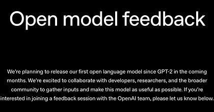OpenAI planuje pierwszy od lat otwarty model językowy