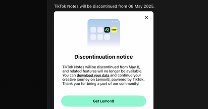 TikTok Notes kończy działalność – użytkownicy zostaną przekierowani do Lemon8