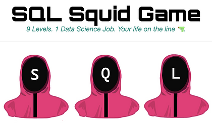 SQL Squid Game: napisz poprawny kod albo przegraj