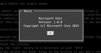 Wbudowany edytor tekstu CLI w Windows 11 – Edit trafia do open source